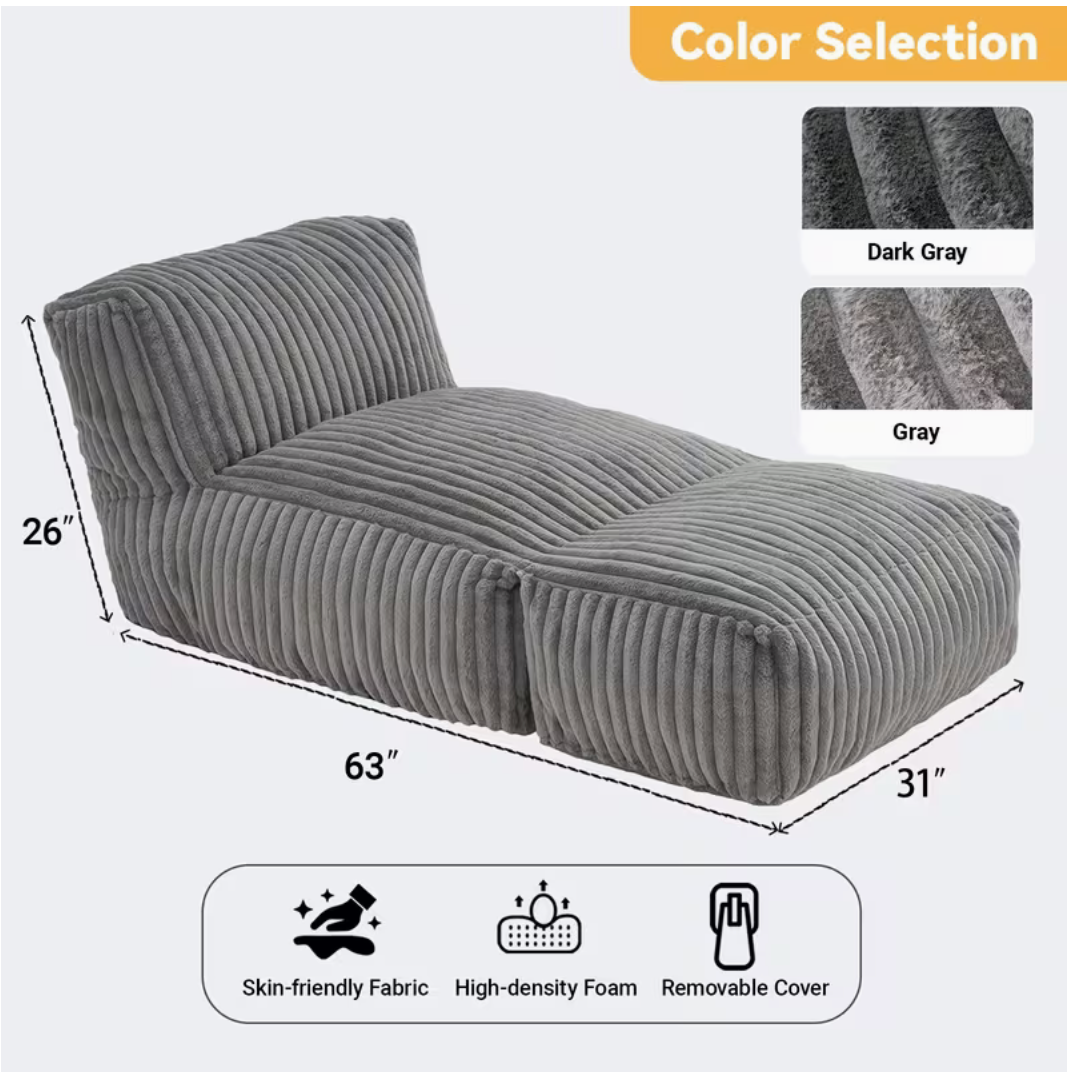 LazyFold™ Bean Bag Sofa